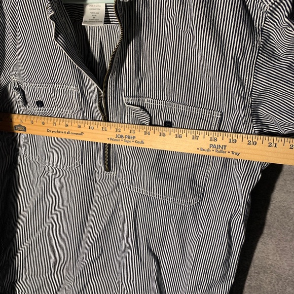 Vintage Key Imperial Shirt Mens XL 1/2 Zip Hickory Stripe Railroad Workwear - Picture 3 of 6